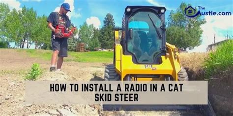 cat skid steer radio install|sony cat radio setup.